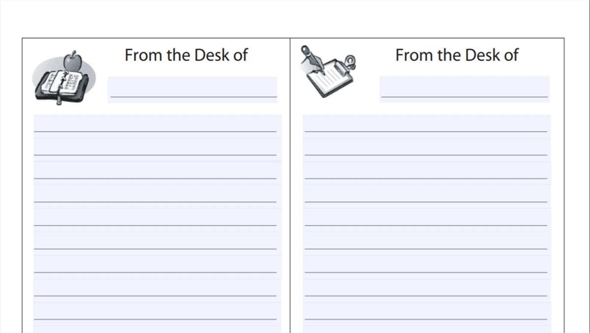 From the Desk Of...Stationery