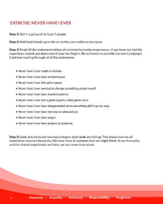 Exercise: Never Have I Ever