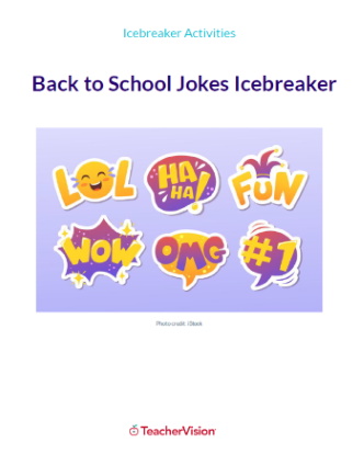 Back to School Jokes Icebreaker and Writing Activity