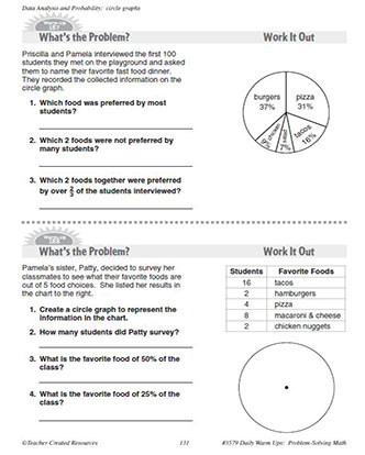 Data Analysis and Probability Daily Math Warm-Ups and Answe Key Grade 4-6