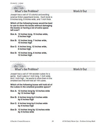 Geometry Daily Math Warm-Ups and Answer Key Grade 5-7