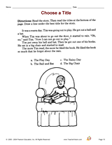 Second Grade Main Idea Activity: Choose a Title