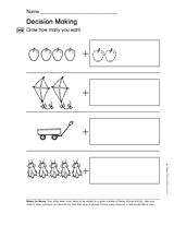 Explore Actions with Numbers: Decision Making
