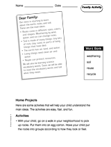 The Earth: Family Activity 1