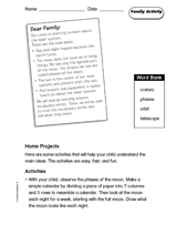 The Solar System: Family Activity