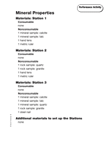 Mineral Properties