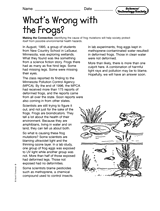 Science, Technology, and Society: What's Wrong with Frogs?