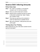 Science Skill: Inferring Amounts