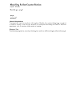 Explore Activity: Modeling Roller Coaster Motion