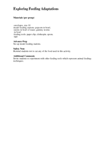 Explore Activity: Exploring Feeding Adaptations