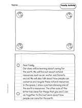Caring for the Earth: Family Activity