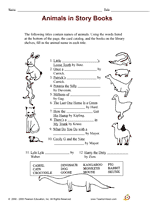 Animals in Story Books