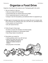 Organize a Food Drive for Thanksgiving