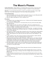 Moon's Phases Lesson Plan