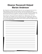 Eleanor Roosevelt Helped Marian Anderson