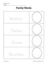 Family Words