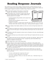 Reading Response Journals