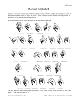 Manual Alphabet Secret Message