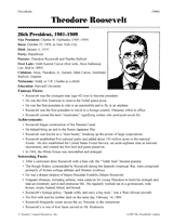 Theodore Roosevelt