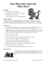 How Many Pets Does Our Class Own?