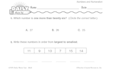 Math Warm-Up 18 for Gr. 1 & 2: Numbers and Numeration