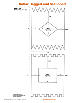 Jagged and Scalloped Collar Costume Pattern