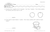 Math Warm-Up 69 for Gr. 1 & 2: Operations