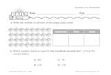 Math Warm-Up 31 for Gr. 1 & 2: Numbers and Numeration