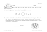 Math Warm-Up 99 for Gr. 1 & 2: Operations