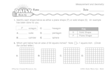 Math Warm-Up 108 for Gr. 3 & 4: Measurement & Geometry