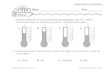 Math Warm-Up 116 for Gr. 3 & 4: Measurement & Geometry