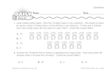 Math Warm-Up 67 for Gr. 3 & 4: Operations