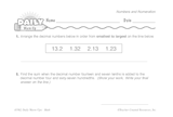 Math Warm-Up 31 for Gr. 3 & 4: Numbers and Numeration