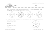 Math Warm-Up 167 for Gr. 5 & 6: Graphs, Data & Probability