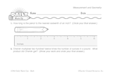 Math Warm-Up 155 for Gr. 5 & 6: Measurement & Geometry