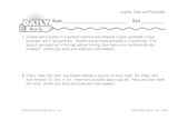 Math Warm-Up 185 for Gr. 5 & 6: Graphs, Data & Probability