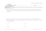 Math Warm-Up 197 for Gr. 5 & 6: Graphs, Data & Probability