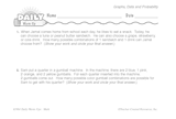 Math Warm-Up 208 for Gr. 5 & 6: Graphs, Data & Probability