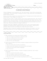 Florence Nightingale Biography: A Reading Warm-Up