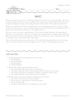 Science Reading Warm-Up: Ocean Waves