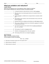 What Are Oxidation and Reduction?