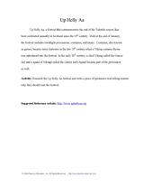 Up Helly Aa Writing Activity