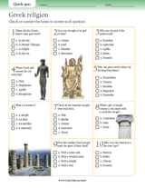 Greek Religion Quiz