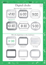 Telling Time: Digital Clocks