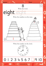 Write the Word "Eight"