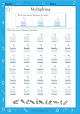 Multiplying (2-Digit by 1-Digit) II