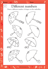 Different Numbers of Shapes