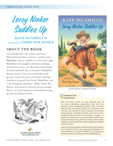 Leroy Ninker Saddles Up Common Core Teachers' Guide