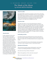 The Shade of the Moon Common Core Discussion Questions & Activities