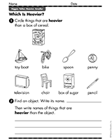 Circle: Which Is Heavier?